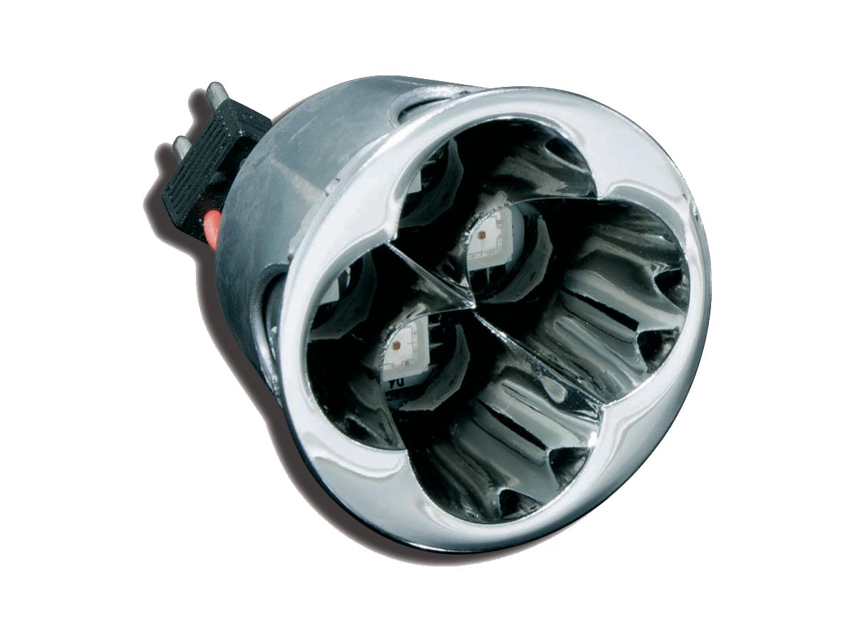 Kuryakyn Small Red Super Bright Led Deep Dish Reflector Bulb Reflector Bulb Kuryakyn Default Title