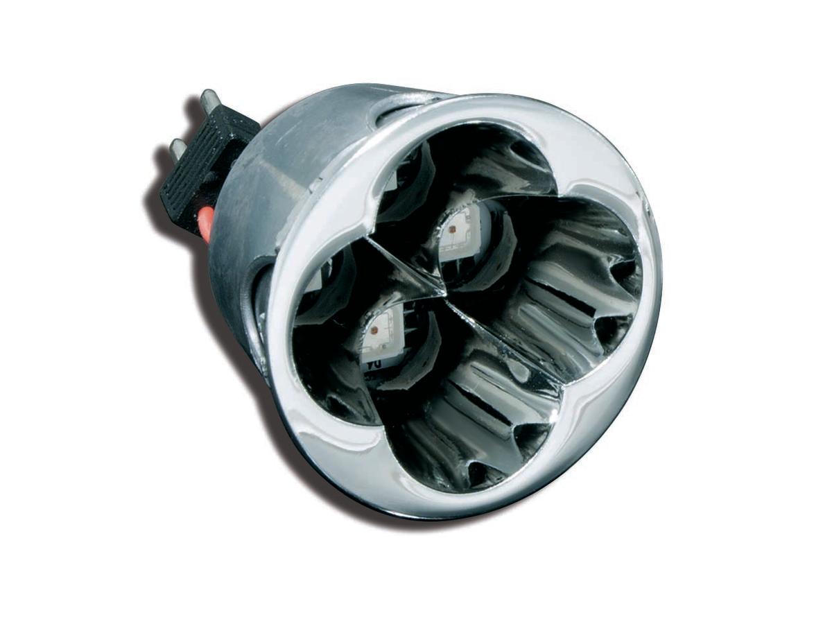 Kuryakyn Small Amber Super Bright Led Deep Dish Reflector Bulb Reflector Bulb Kuryakyn Default Title