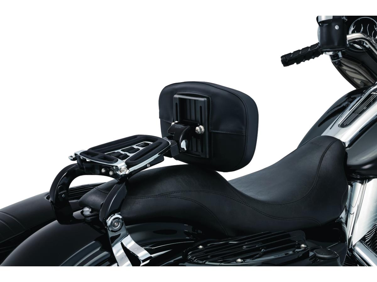 Kuryakyn Multi Purpose Driver Or Passenger Backrest Black Chrome Kuryakyn