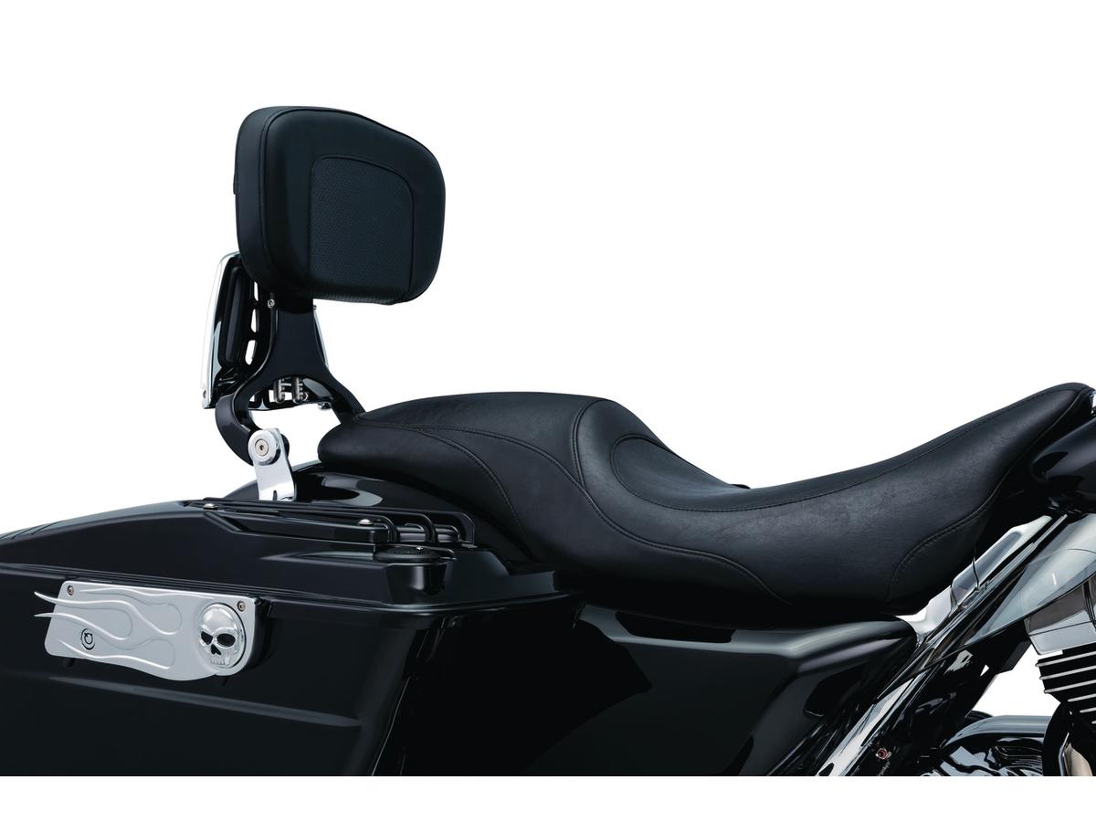 Kuryakyn Multi Purpose Driver Or Passenger Backrest Black Chrome Kuryakyn