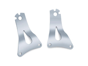 Kuryakyn Multi Purpose Solid Backrest Mounts Chrome Kuryakyn