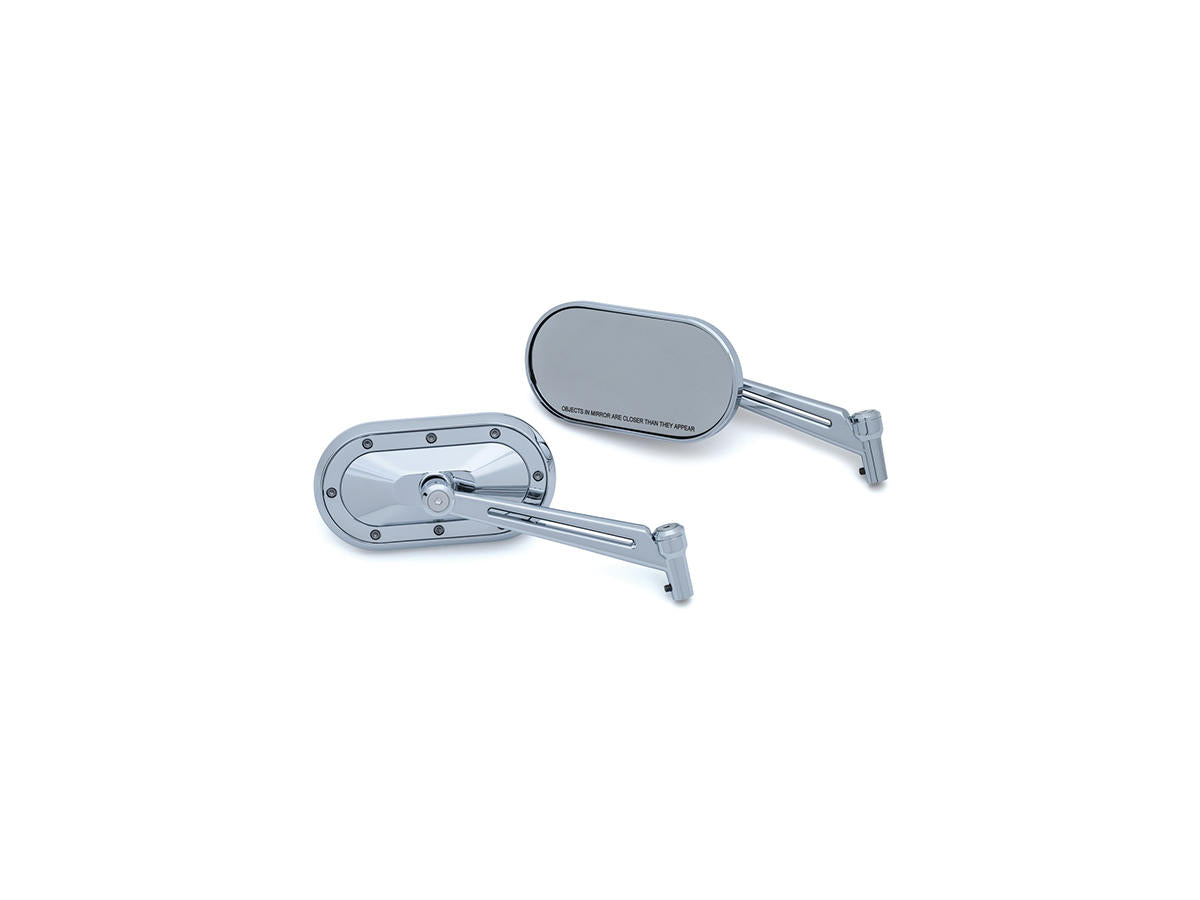 Kuryakyn Heavy Industry Mirror With Chrome Accents Chrome Kuryakyn