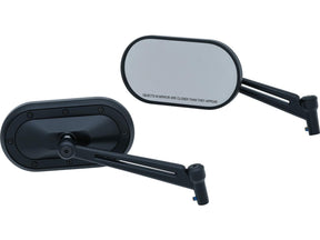 Kuryakyn Heavy Industry Mirror With Black Accents Black Satin Kuryakyn Default Title