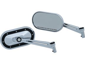 Kuryakyn Heavy Industry Mirror With Black Accents Chrome Kuryakyn Default Title