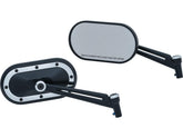 Kuryakyn Heavy Industry Mirror With Chrome Accents Black Satin Kuryakyn Default Title