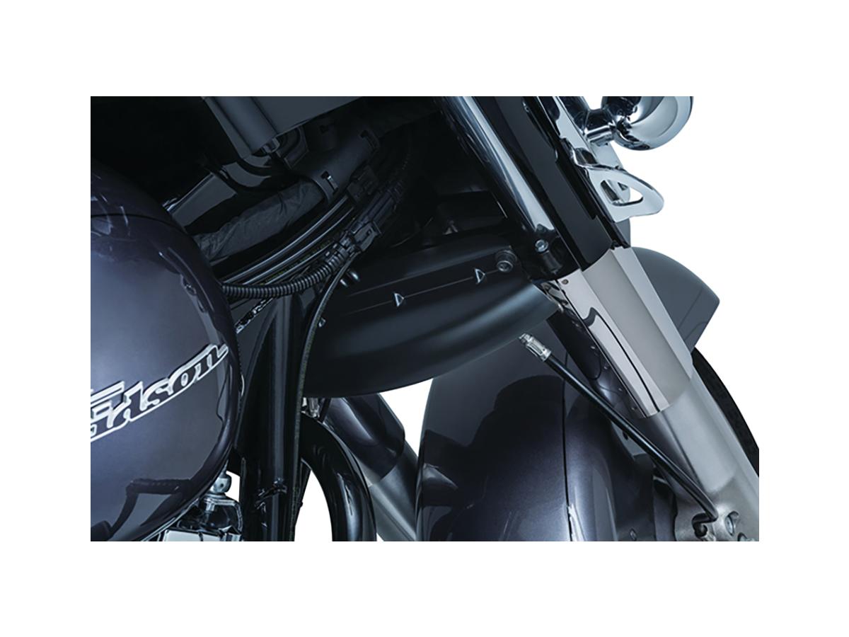 Kuryakyn Lower Triple Tree Wind Deflectors Black Kuryakyn