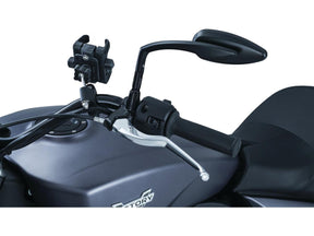 Kuryakyn Raised Mirror Mount Adapter Black Kuryakyn