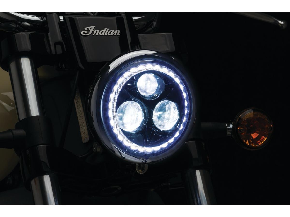Kuryakyn Orbit Vision 5 3/4" Led Headlight Insert Black Anodized Clear Led Kuryakyn