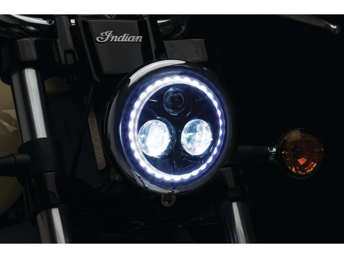 Kuryakyn Orbit Vision 5 3/4" Led Headlight Insert Black Anodized Clear Led Kuryakyn