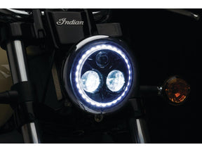 Kuryakyn Orbit Vision 5 3/4" Led Headlight Insert Black Anodized Clear Led Kuryakyn