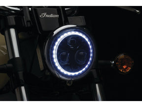 Kuryakyn Orbit Vision 5 3/4" Led Headlight Insert Black Anodized Clear Led Kuryakyn