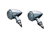 Kuryakyn Torpedo Led Turn Signal/Taillight/Brake Light Chrome Clear Led Kuryakyn Default Title