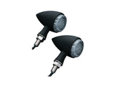 Kuryakyn Torpedo Led Turn Signal/Taillight/Brake Light Black Satin Clear Led Kuryakyn Default Title