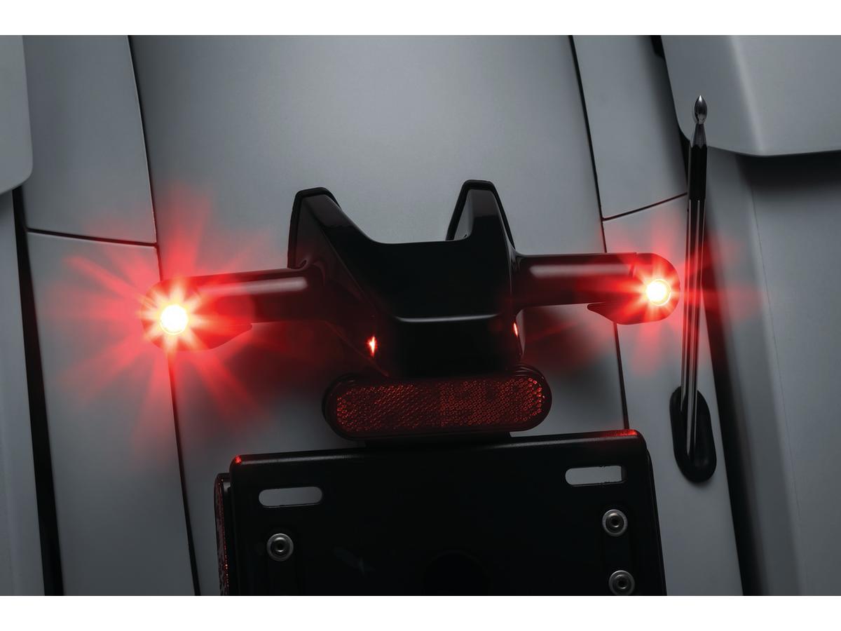 Kuryakyn Atto Rear Turn Signals Adapters For Indian Black Gloss Kuryakyn
