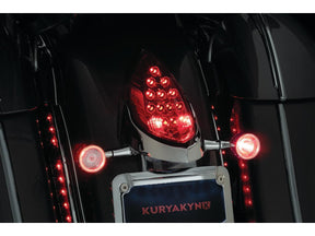 Kuryakyn Custom Rear Turn Signal And License Plate Mount For Indian Chrome Kuryakyn