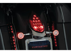 Kuryakyn Custom Rear Turn Signal And License Plate Mount For Indian Chrome Kuryakyn