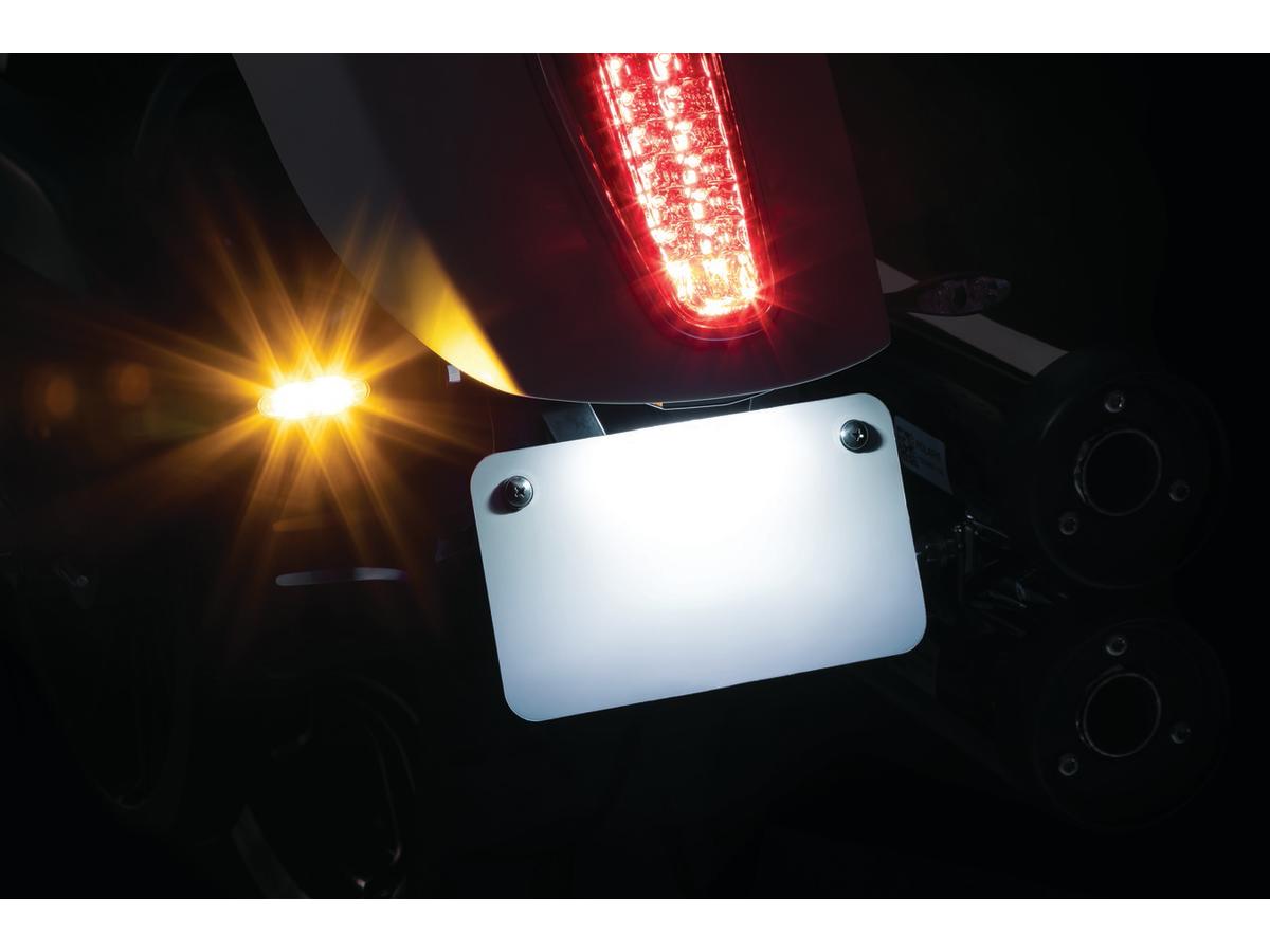Kuryakyn Custom Rear Turn Signal And License Plate Mount For Scout And Scout Sixty Custom Kuryakyn