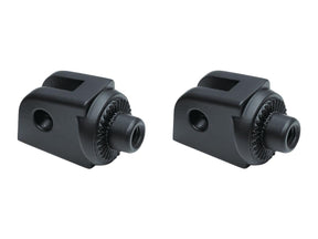 Kuryakyn Splined Peg Adapters Black, Satin Kuryakyn Default Title