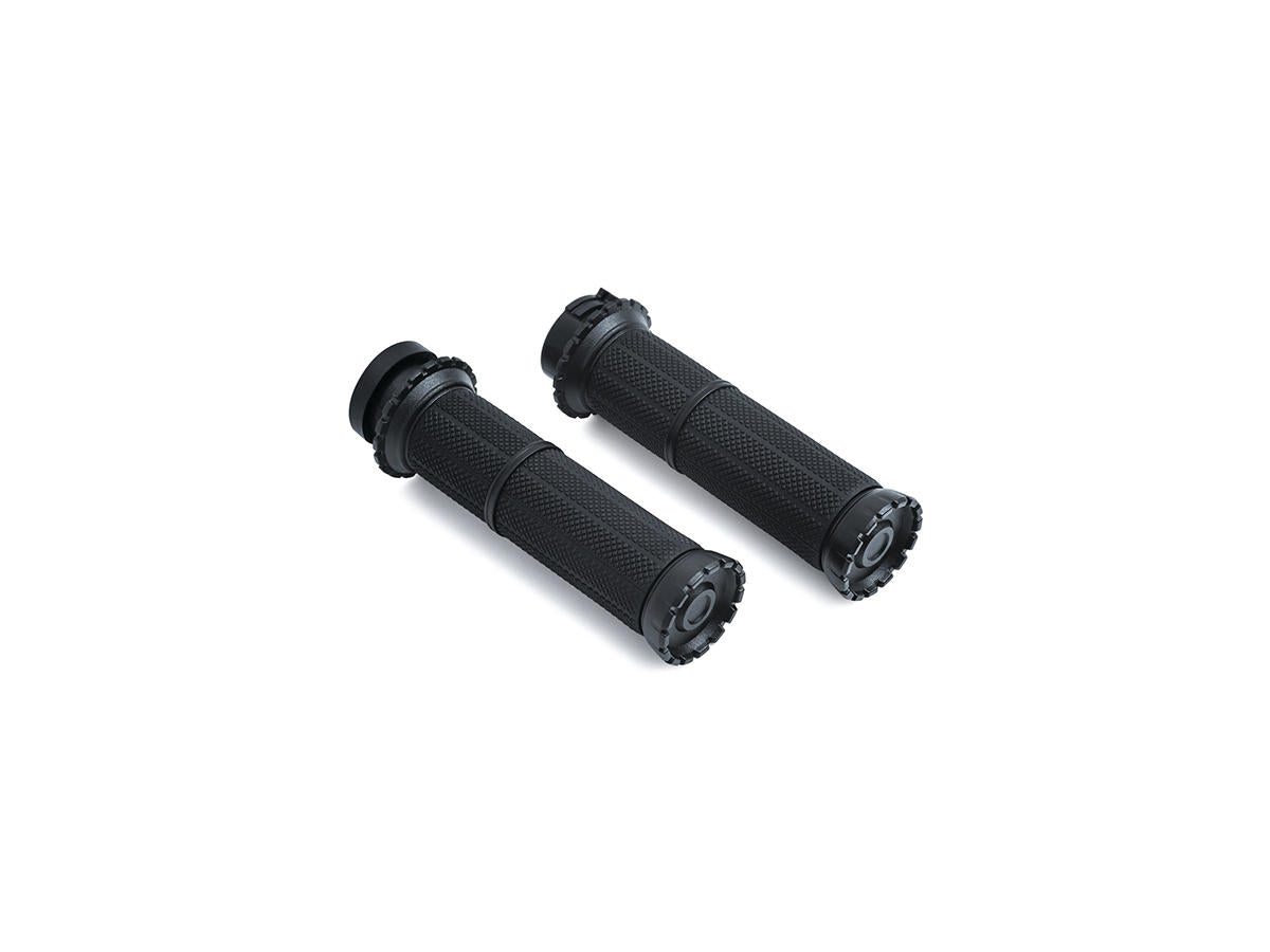 Kuryakyn Riot Grips Black Satin 1" Throttle Cables Kuryakyn Default Title