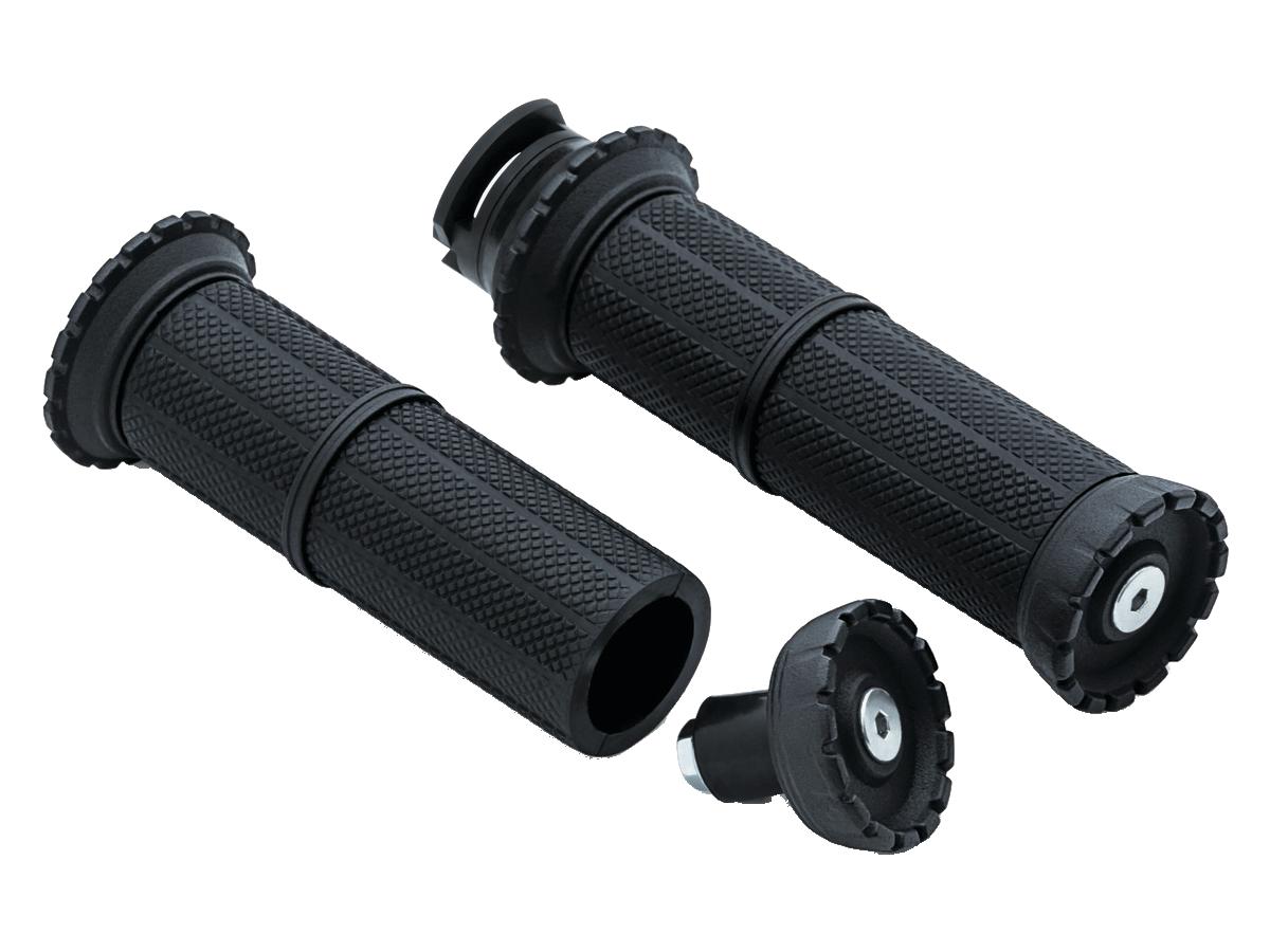 Kuryakyn Riot Grips Black Satin 7/8" Throttle By Wire Kuryakyn Default Title