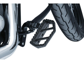 Kuryakyn Riot Mini Floorboards Black, Satin Kuryakyn