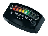 Kuryakyn Led Battery Gauge, Black Led Battery Gauge Kuryakyn Default Title