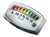Kuryakyn Led Battery Gauge, Chrome Led Battery Gauge Kuryakyn Default Title