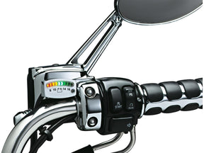 Kuryakyn Led Battery Gauge, Chrome Led Battery Gauge Kuryakyn