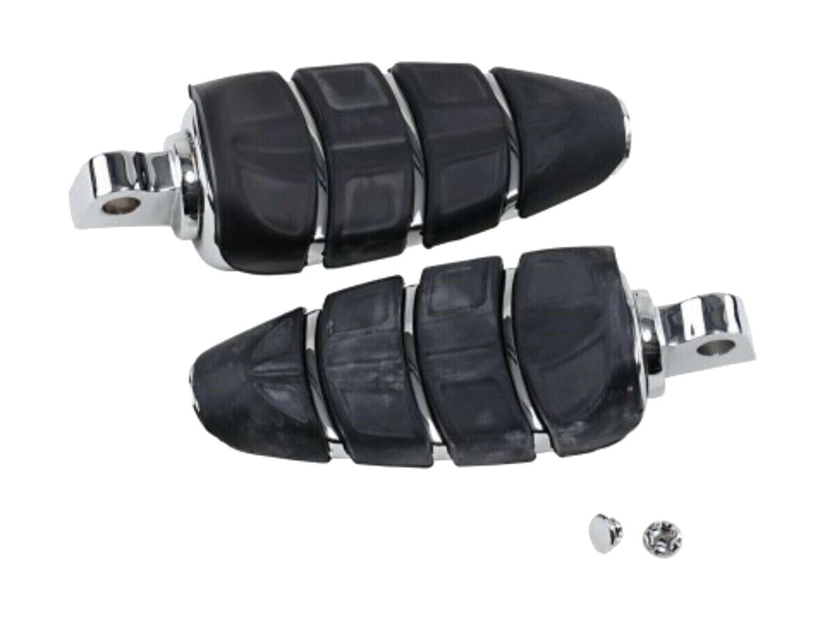 Kuryakyn Kinetic Pegs With Male Mount Adapters, Chrome Foot Pegs (Male Mount) Kuryakyn Default Title