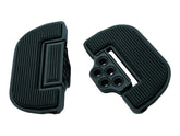 Kuryakyn Ribbed Folding Boards For Driver Or Passenger Black Kuryakyn Default Title