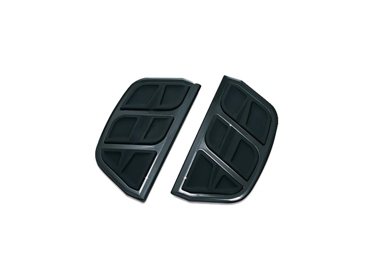 Kuryakyn Kinetic Floorboard Inserts For H D D Shaped Passenger Boards Gloss Black Kuryakyn Default Title