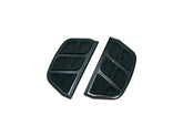 Kuryakyn Kinetic Floorboard Inserts For H D D Shaped Passenger Boards Gloss Black Kuryakyn Default Title