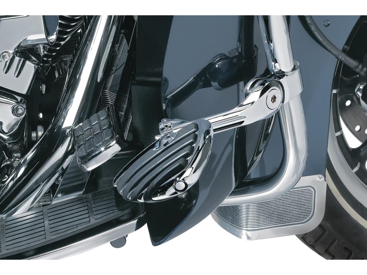 Kuryakyn Tour Tech Cruise Mounts With Heavy Duty Quick Clamps And Offset Arm Long Arm, Iso Wings Chrome Kuryakyn Default Title