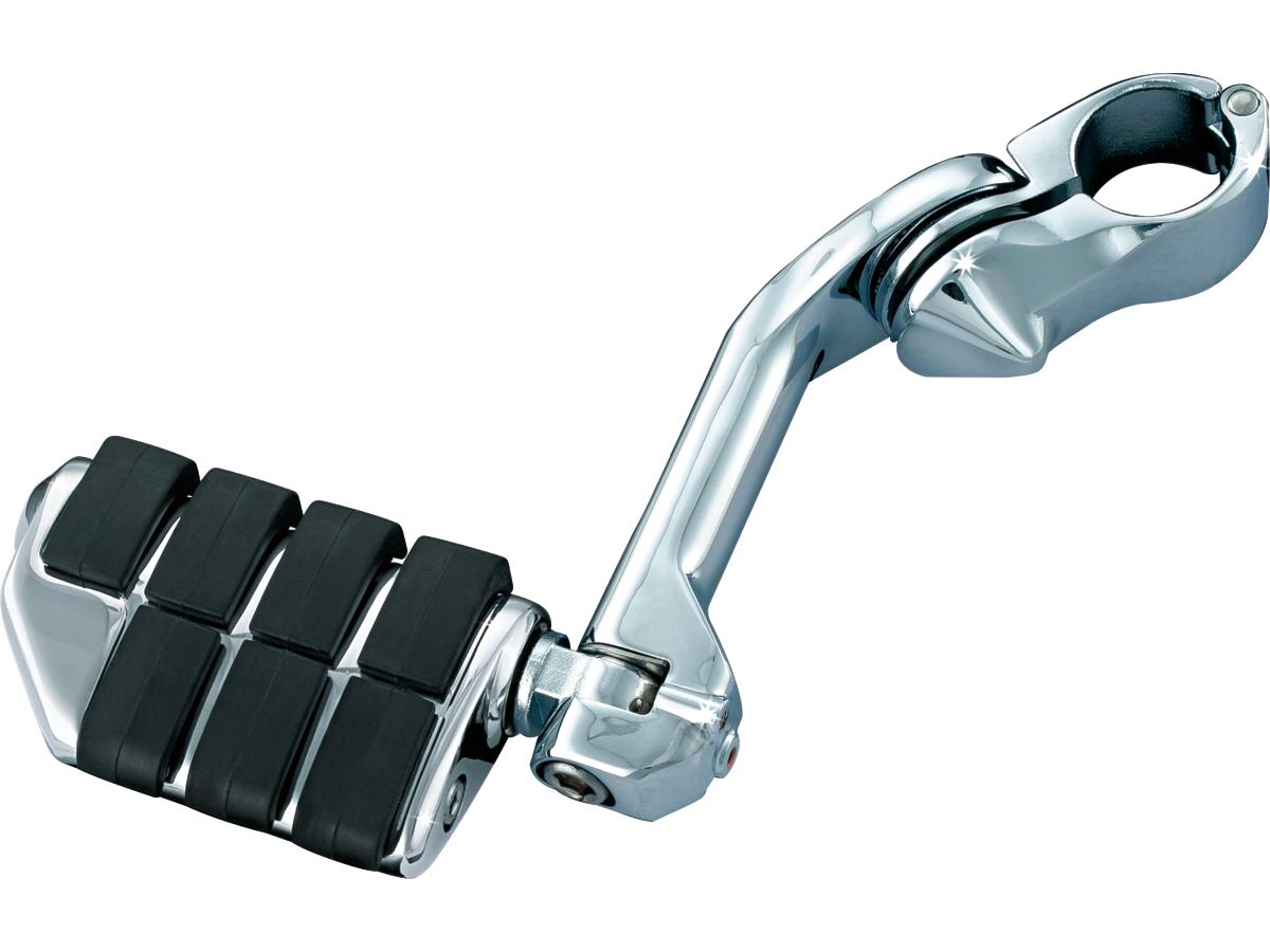Kuryakyn Tour Tech Cruise Mounts With Heavy Duty Quick Clamps And Offset Arm Long Arm, Dually Iso Pegs Chrome Kuryakyn Default Title