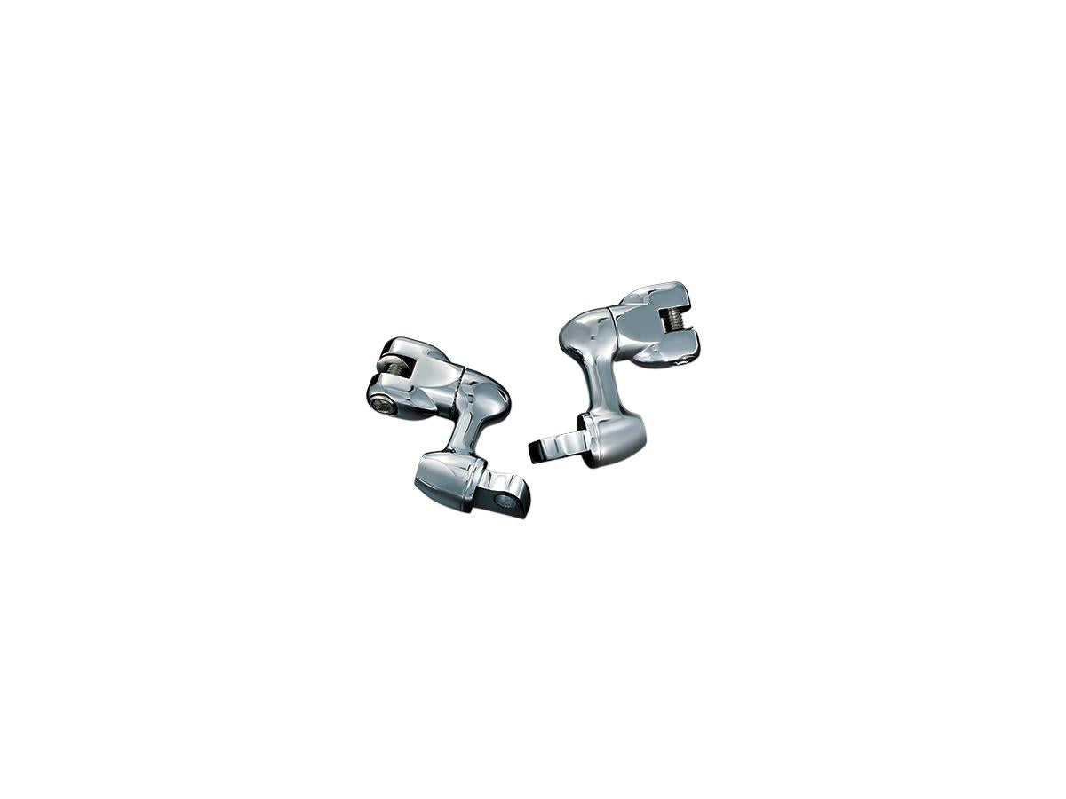 Kuryakyn 2" Adjustable Lockable Offsets With Male Mount Adapter Chrome Kuryakyn