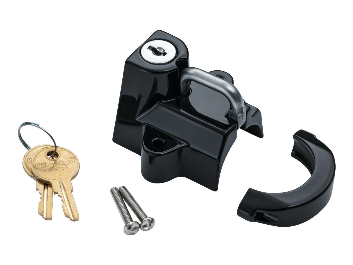 Kuryakyn Helmet Lock 1/4" 1 1/2" Tubing Black Kuryakyn Default Title