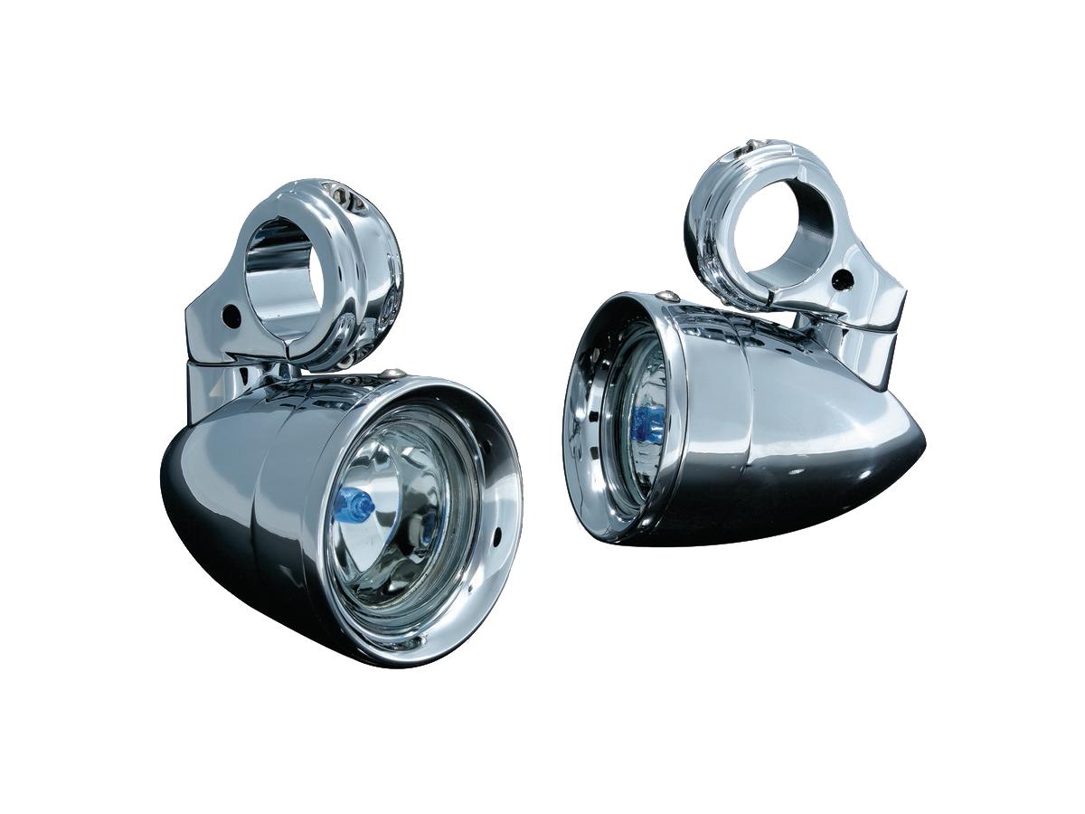 Kuryakyn Engine Guard Mounted 3" Driving Light Chrome Halogen Kuryakyn Default Title