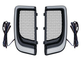 Kuryakyn Led Tracer Fairing Lower Grills Black Satin White Led Kuryakyn Default Title