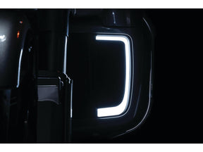 Kuryakyn Led Tracer Fairing Lower Grills Black Satin White Led Kuryakyn