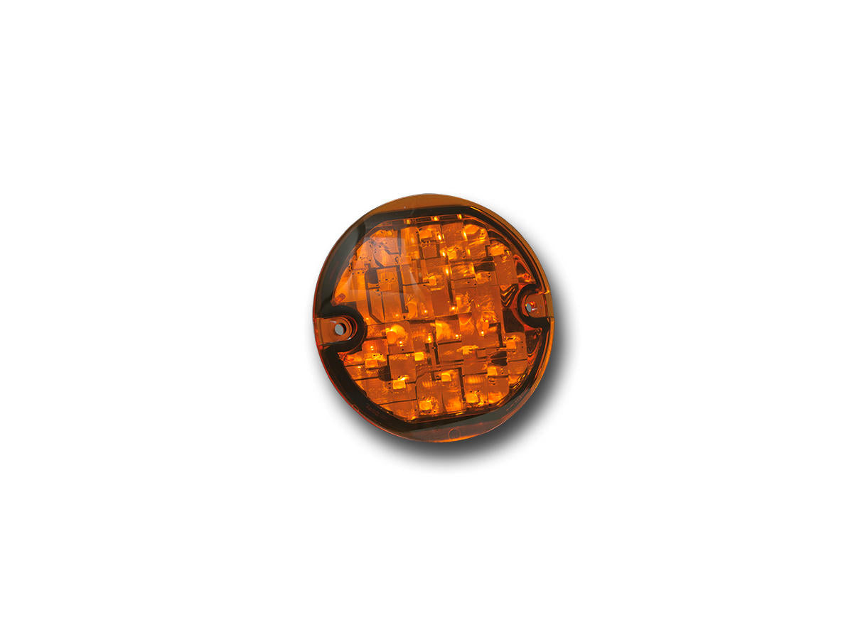 Kuryakyn Flat Style Turn Signal Insert Chrome Amber Led Kuryakyn Default Title