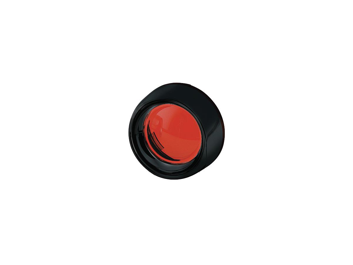 Kuryakyn Deep Dish Indicator Bezels Gloss Black Smoke Kuryakyn