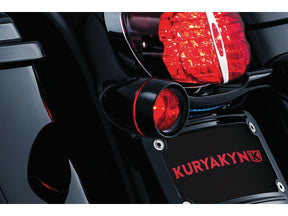 Kuryakyn Deep Dish Indicator Bezels Gloss Black Smoke Kuryakyn Default Title