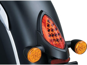 Kuryakyn Taillight Top Trim Black Satin Kuryakyn