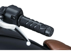Kuryakyn Spear Grips Black Satin 7/8" Throttle By Wire Kuryakyn