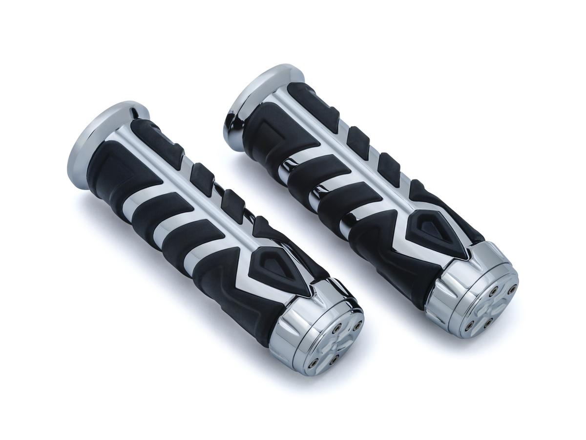 Kuryakyn Spear Grips Chrome 7/8" Throttle By Wire Throttle Cables Kuryakyn Default Title