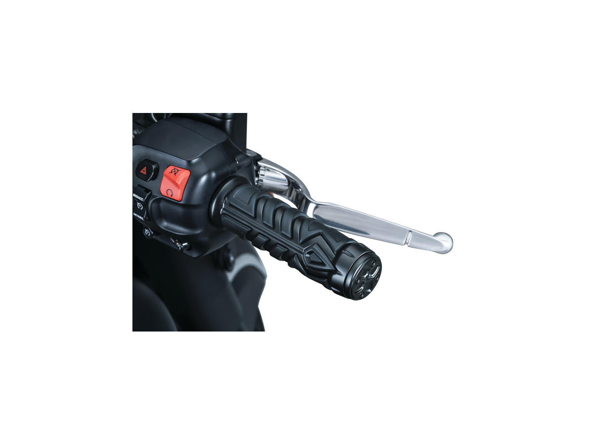 Kuryakyn Spear Grips Black Satin 7/8" Throttle By Wire Kuryakyn