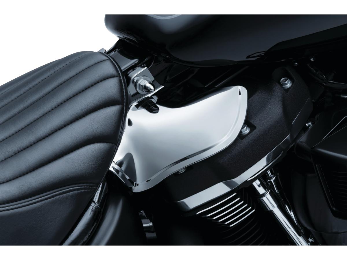 Kuryakyn Saddle Shields Heat Deflectors Reflective Smoke Kuryakyn