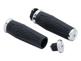 Kuryakyn Hex Grips Chrome 1" Throttle Cables Kuryakyn Default Title
