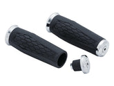 Kuryakyn Hex Grips Chrome 7/8" Throttle By Wire Throttle Cables Kuryakyn Default Title