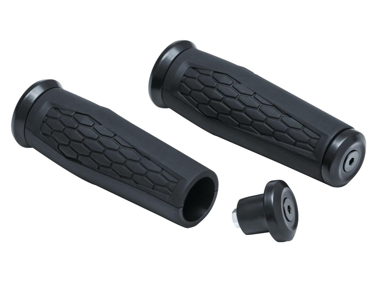 Kuryakyn Hex Grips Black Satin 7/8" Throttle By Wire Throttle Cables Kuryakyn Default Title